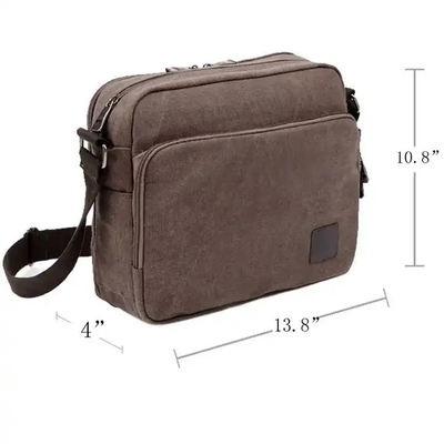 주문 휴대용 캔버스 오프셋 프린트 크로스 보디 메신저 가방 여성 13.8 X 4 X 10.8 인치 online manufacture