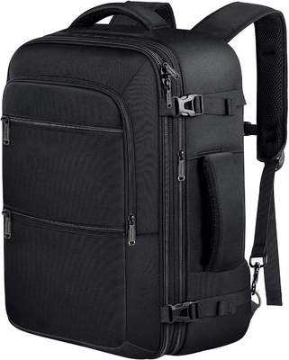 주문 검은색 40L 확장 가능한 휴대용 수하물 가방 비행 승인 된 야외 듀펠 여행 가방 online manufacture